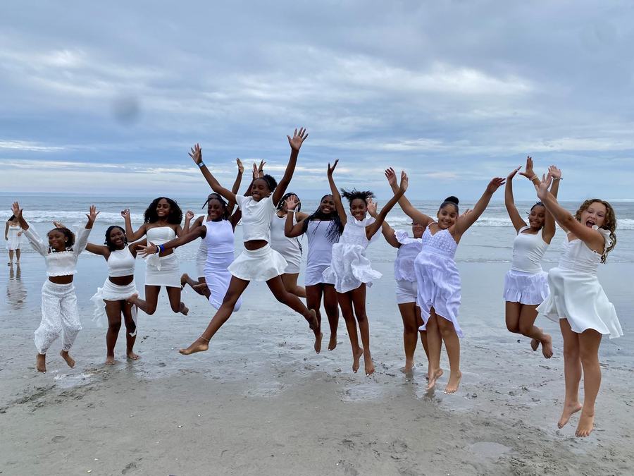 Celebrating on the Beach