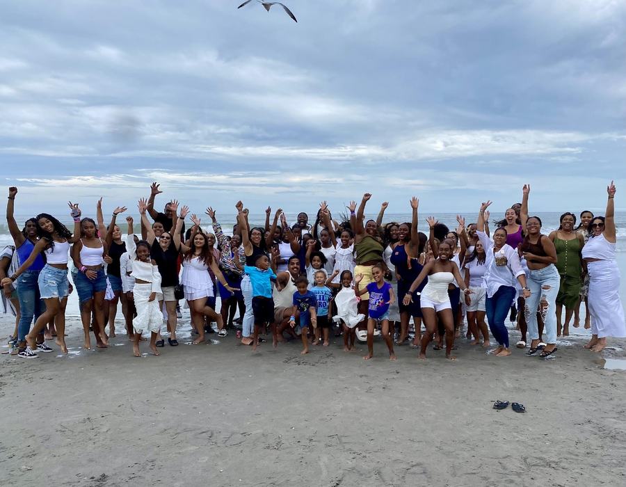 Celebrating on the Beach