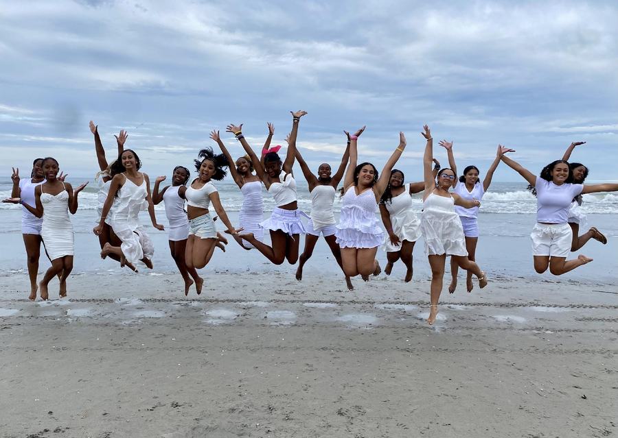 Celebrating on the Beach